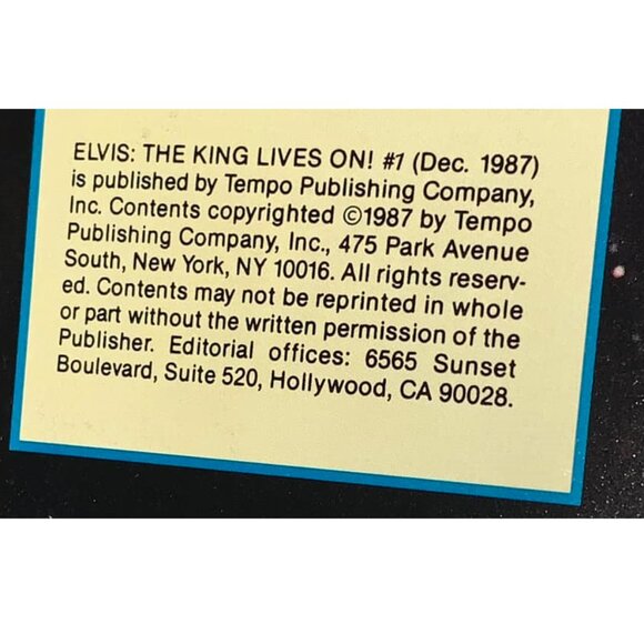 Elvis ~ The King Lives On! Special Souvenir Issue (1987) w/ Posters - Picture 3 of 8